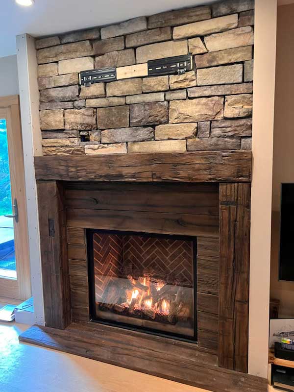 Northeastern Chimney Fireplace Install