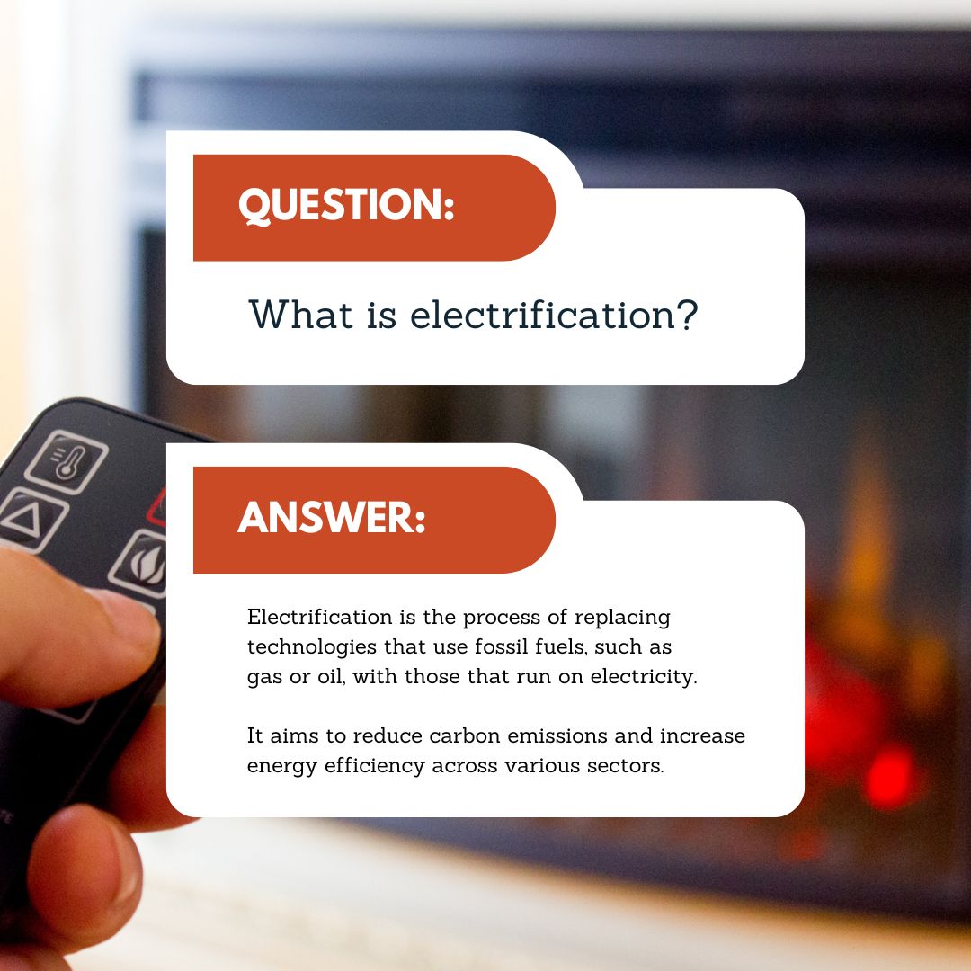 original infographic answer the question "what is electrification"