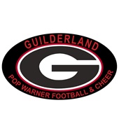 guilderland pop warner football and cheer logo